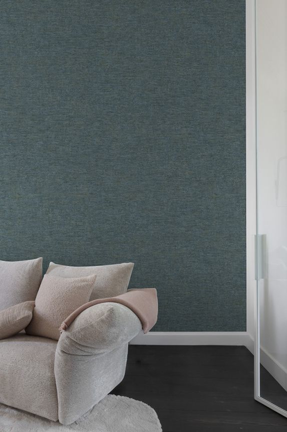 Wallpaper, blue, fabric imitation, PW1316, Precious Weaves, Grandeco