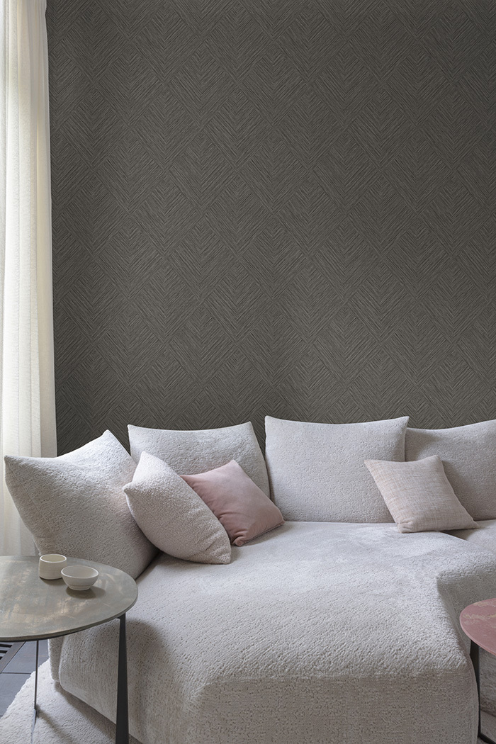 Wallpaper, brown, geometric, PW3009, Precious Weaves, Grandeco