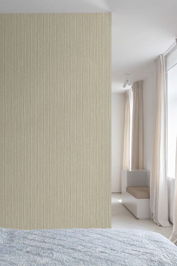 Wallpaper, beige, stripes, PW4004, Precious Weaves, Grandeco