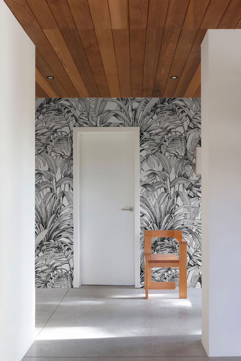 Beige wallpaper, Leaves, A58301, One roll, one motif 2, Grandeco