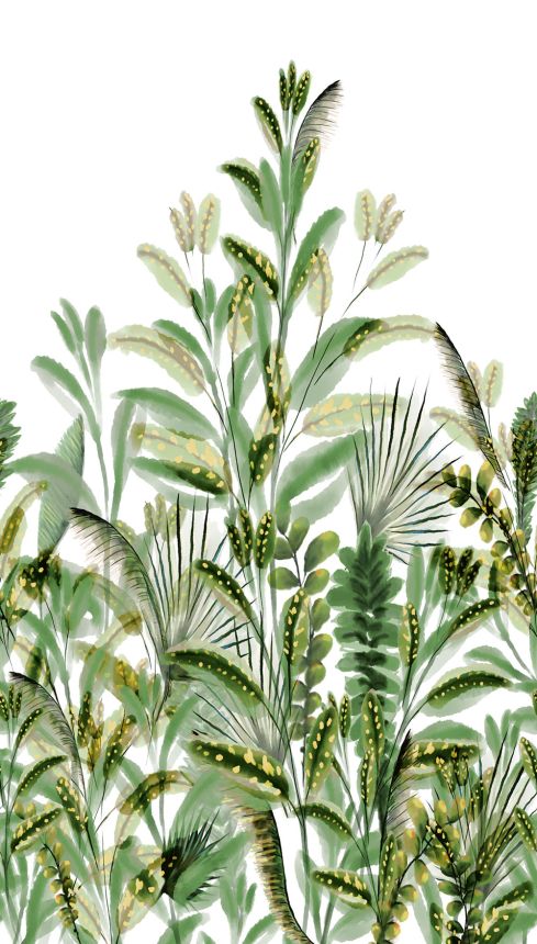 Beige wallpaper, Plants, leaves, A59502, One roll, one motif 2, Grandeco