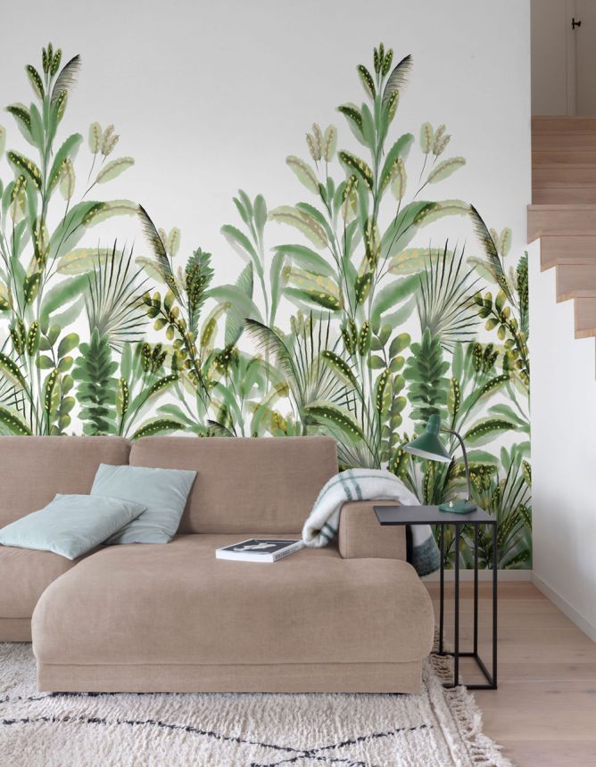 Beige wallpaper, Plants, leaves, A59502, One roll, one motif 2, Grandeco