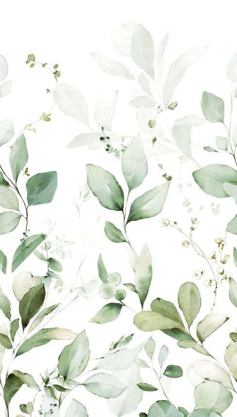 Beige wallpaper, Branches, leaves, A77101, One roll, one motif 2, Grandeco