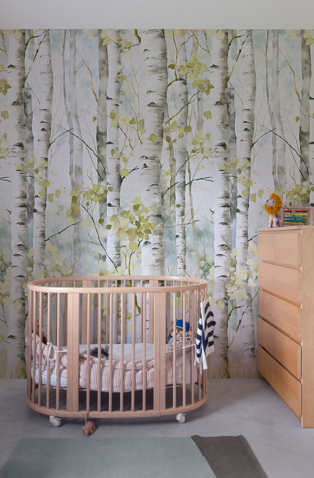 Beige wallpaper, Forest, trees, A77301, One roll, one motif 2, Grandeco