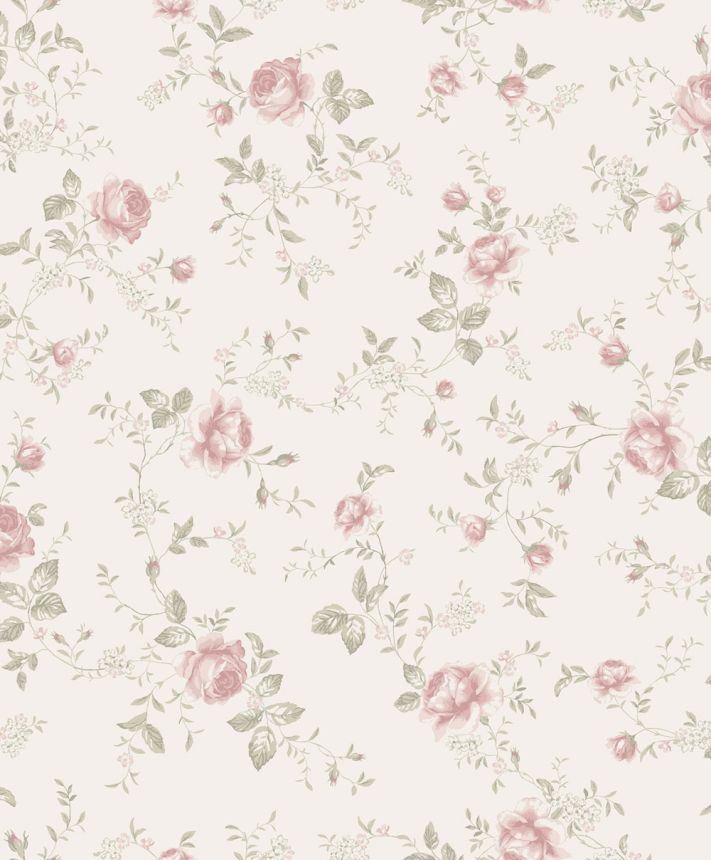 Wallpaper, white, flowers, roses, 6928, Newbie Wallpaper, Boråstapeter