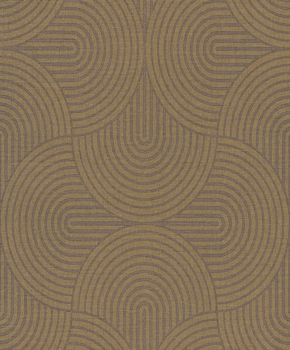 Wallpaper, ochre, graphic, Art Deco, EAR605, The Texture Book, Masureel