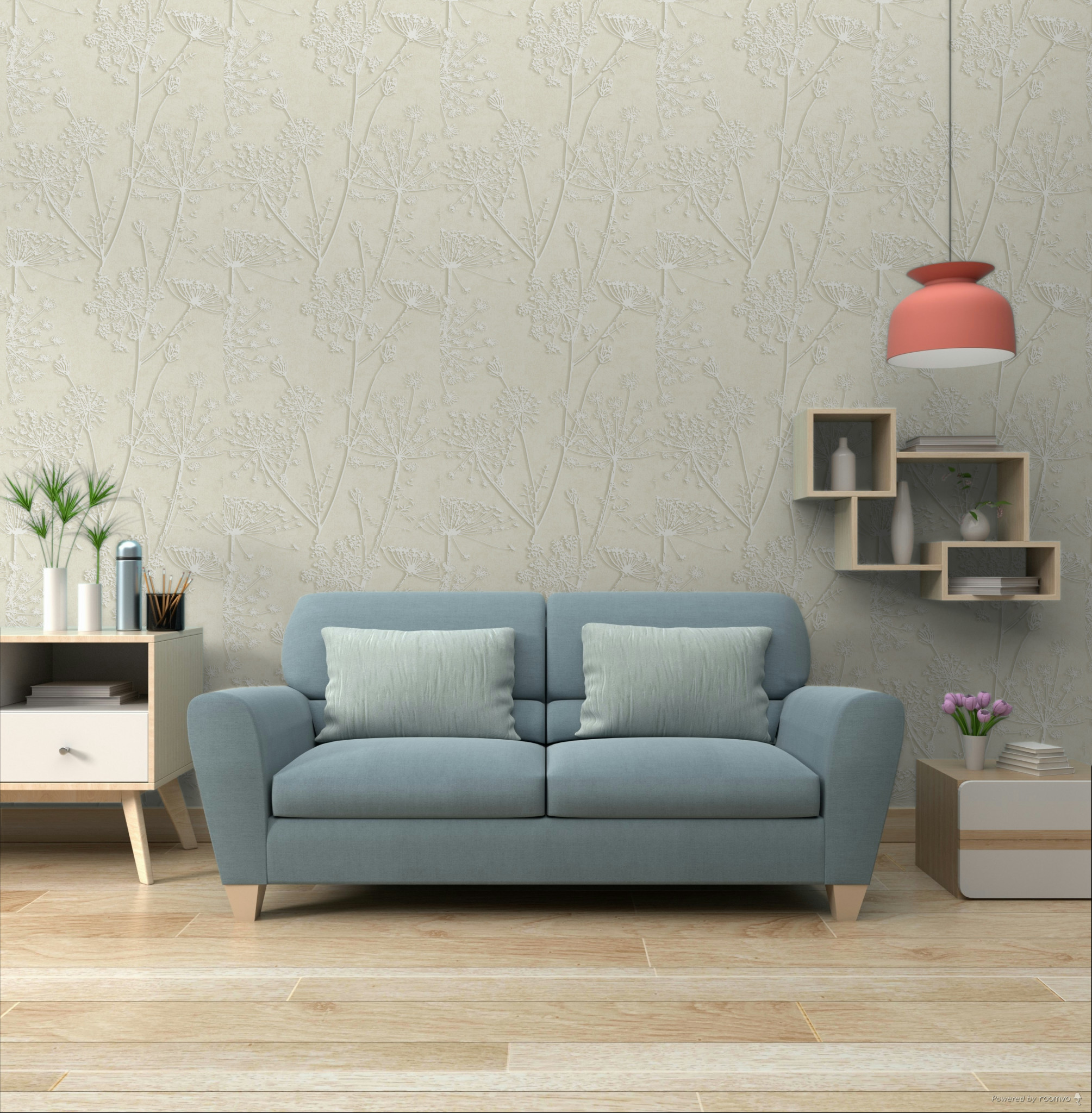 Wallpaper, cream, plants, grasses, 350511, Riviera Maison, Eijffinger