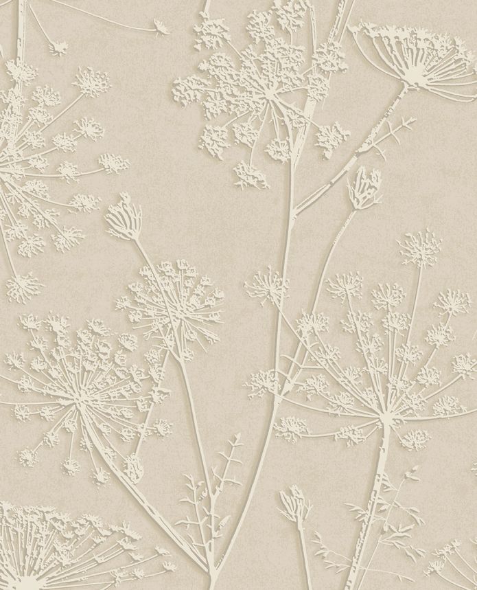 Wallpaper, beige, plants, grasses, 350512, Riviera Maison, Eijffinger