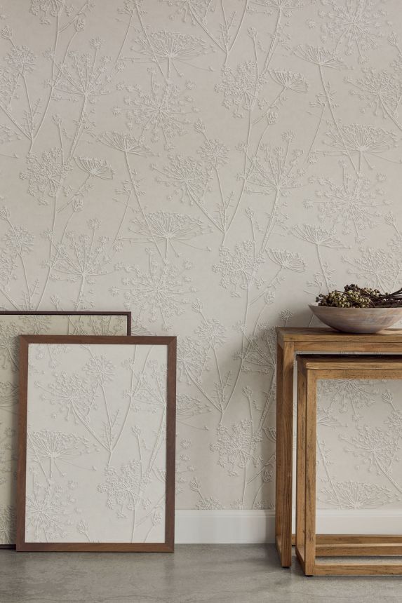 Wallpaper, grey, plants, grasses, 350513, Riviera Maison, Eijffinger