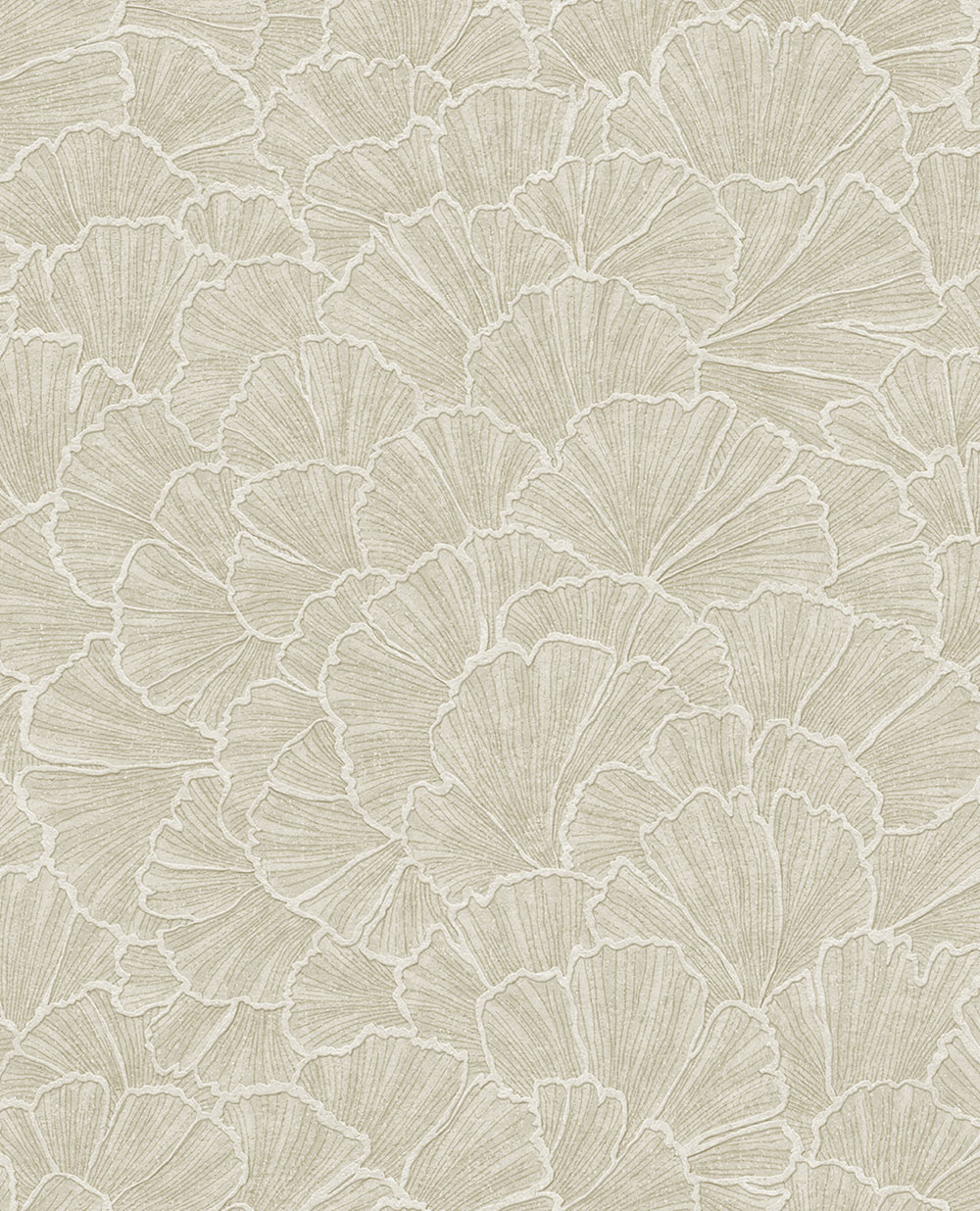 Wallpaper, grey-beige, ginkgo leaves, 350521, Riviera Maison, Eijffinger