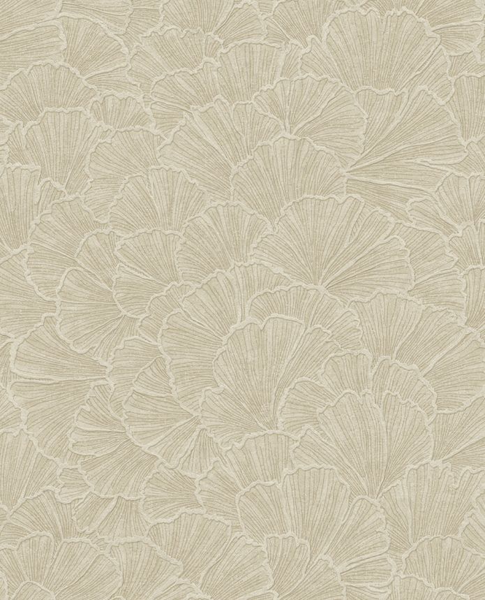 Wallpaper, beige, ginkgo leaves, 350522, Riviera Maison, Eijffinger