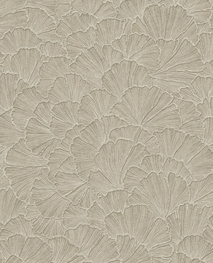 Wallpaper, brown-beige, ginkgo leaves, 350524, Riviera Maison, Eijffinger