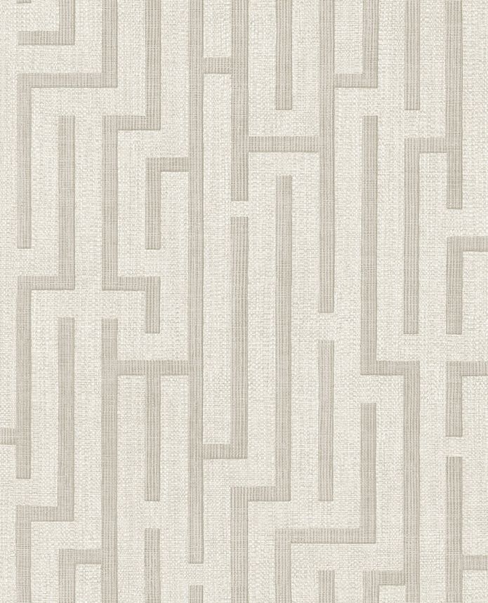 Wallpaper, cream-grey-beige, fabric imitation, 350530, Riviera Maison, Eijffinger