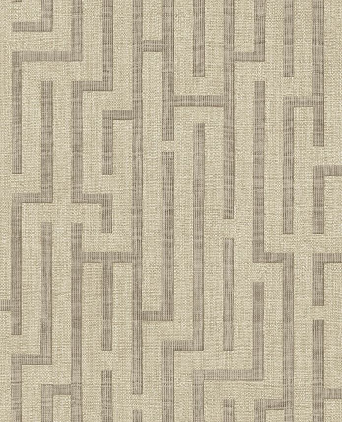 Wallpaper, brown, fabric imitation, 350533, Riviera Maison, Eijffinger
