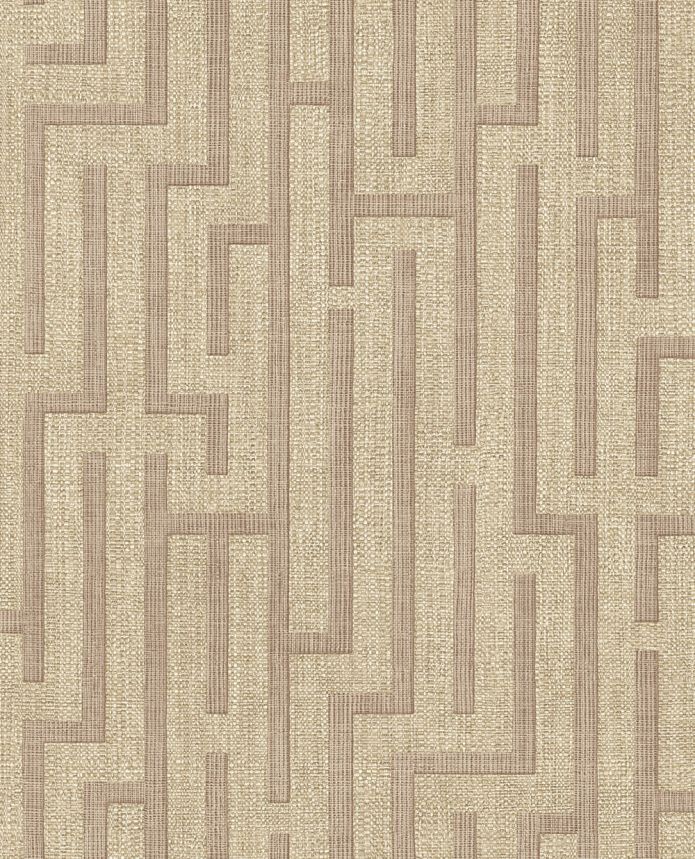 Wallpaper, brown, reddish-brown, fabric imitation, 350534, Riviera Maison, Eijffinger