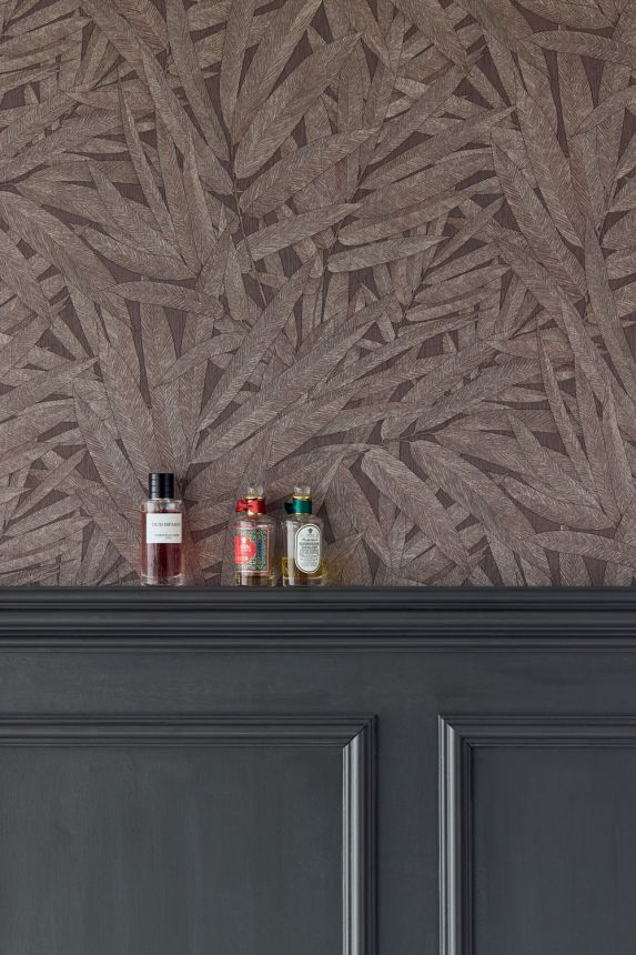 Wallpaper, brown, leaves, 350544, Riviera Maison, Eijffinger