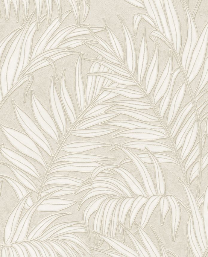 Wallpaper, cream, leaves, 350550, Riviera Maison, Eijffinger