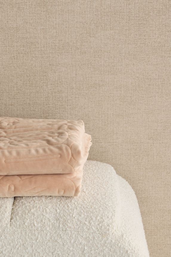 Wallpaper, brown-beige, fabric imitation, 350594, Riviera Maison, Eijffinger