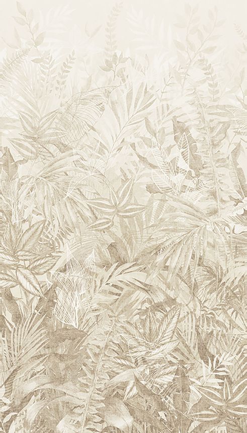 Mural wallpaper, beige, leaves, 350703, Riviera Maison, Eijffinger