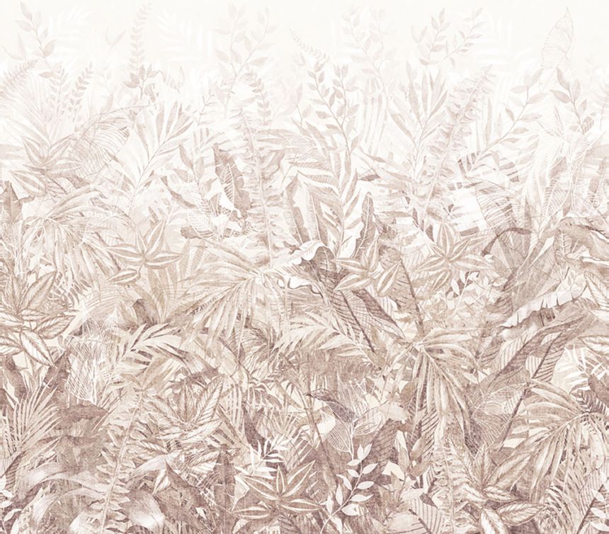 Mural wallpaper, brown, leaves, 350708, Riviera Maison, Eijffinger