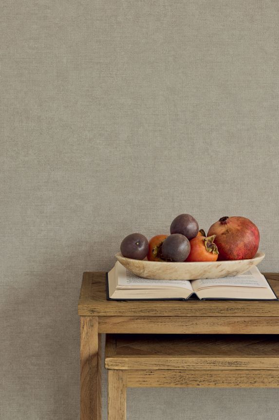 Wallpaper, grey-beige, fabric imitation, 350582, Riviera Maison, Eijffinger