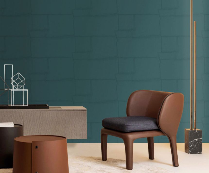 Luxury wallpaper, turquoise, stone, Z30306, Casa 8, Trussardi