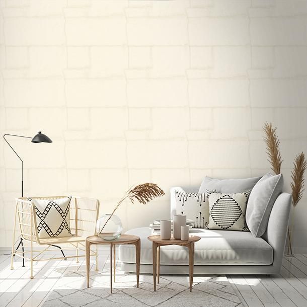 Luxury wallpaper, white-cream, stone, Z30307, Casa 8, Trussardi