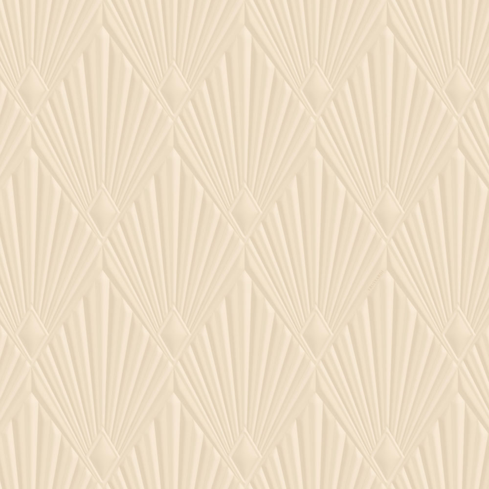 Luxury geometric wallpaper, beige, Art Deco, Z30314, Casa 8, Trussardi