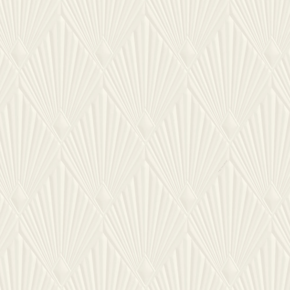 Luxury geometric wallpaper, cream, Art Deco, Z30320, Casa 8, Trussardi