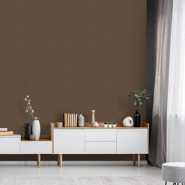 Luxury wallpaper, brown, fabric effect, Z30334, Casa 8, Trussardi