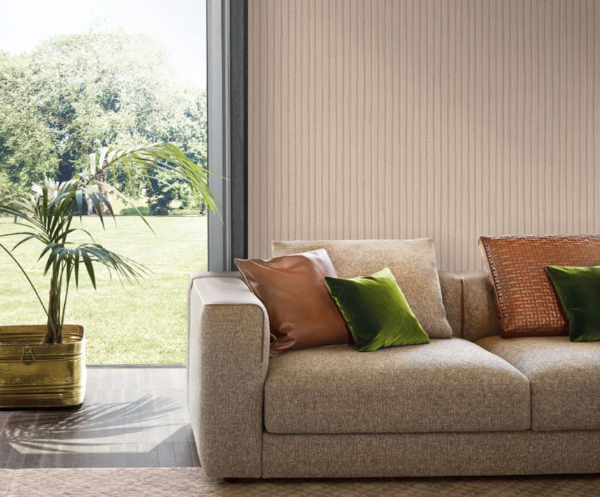 Luxury wallpaper, beige, stripes, Z30337, Casa 8, Trussardi