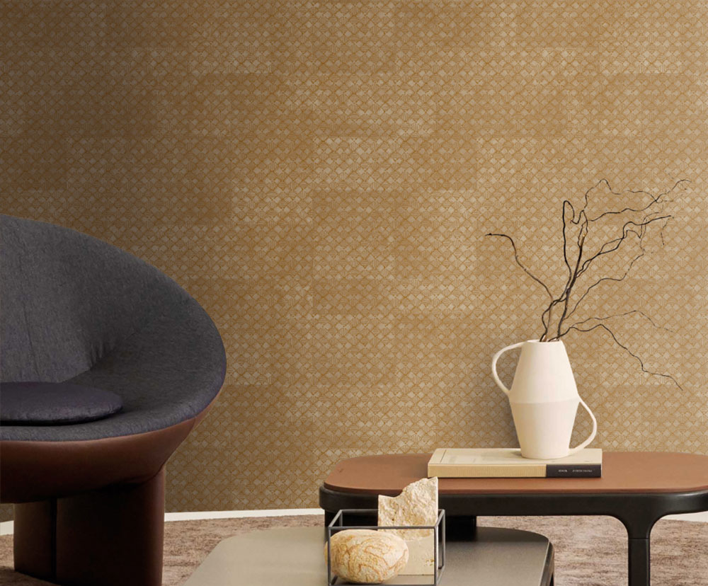 Luxury geometric wallpaper, brown, Z30348, Casa 8, Trussardi