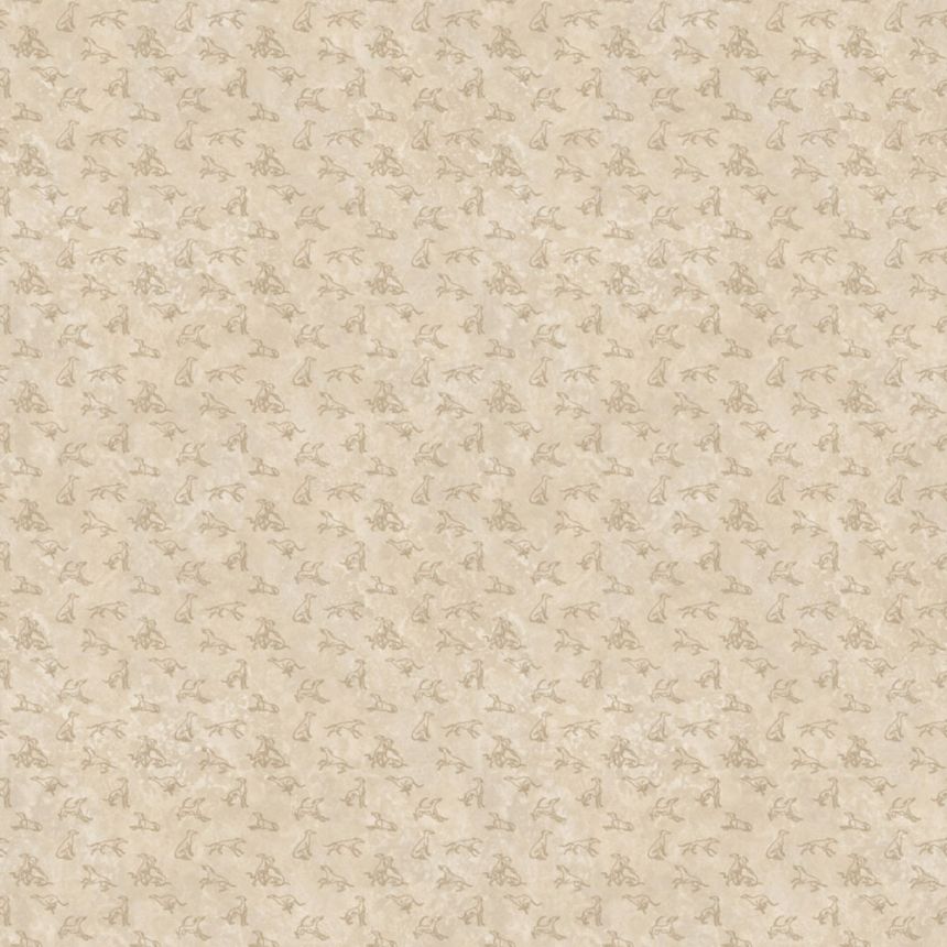 Luxury wall mural, beige, dogs, Z30352, Casa 8, Trussardi