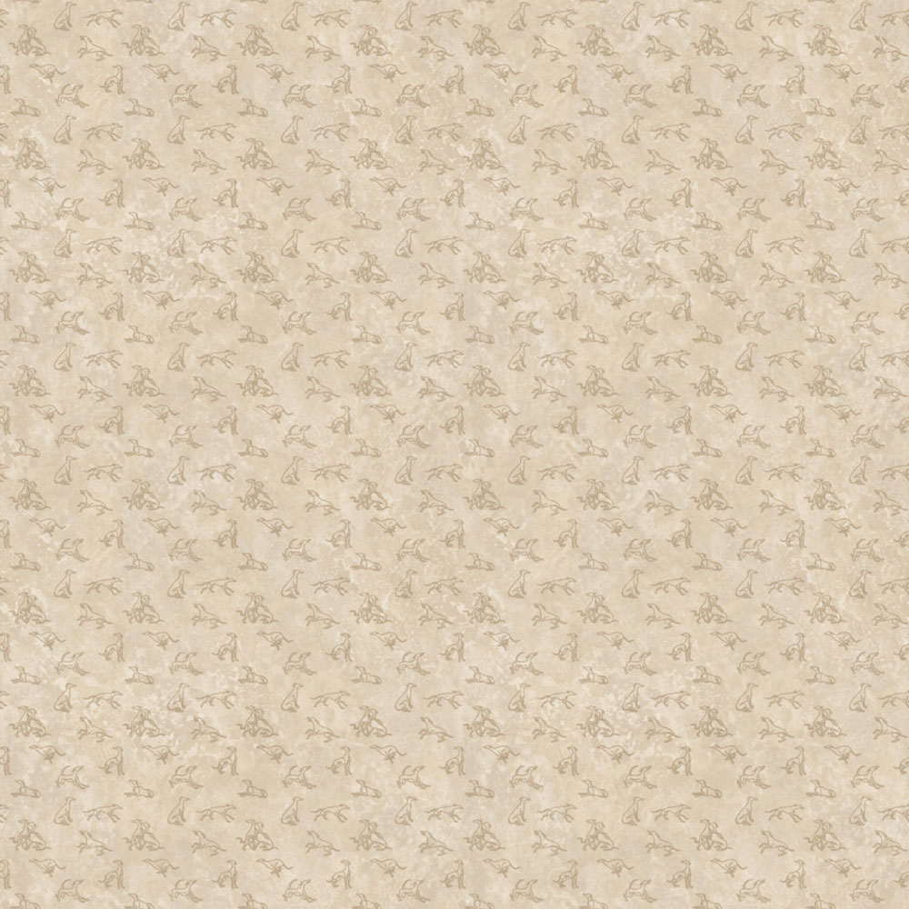 Luxury wall mural, beige, dogs, Z30352, Casa 8, Trussardi