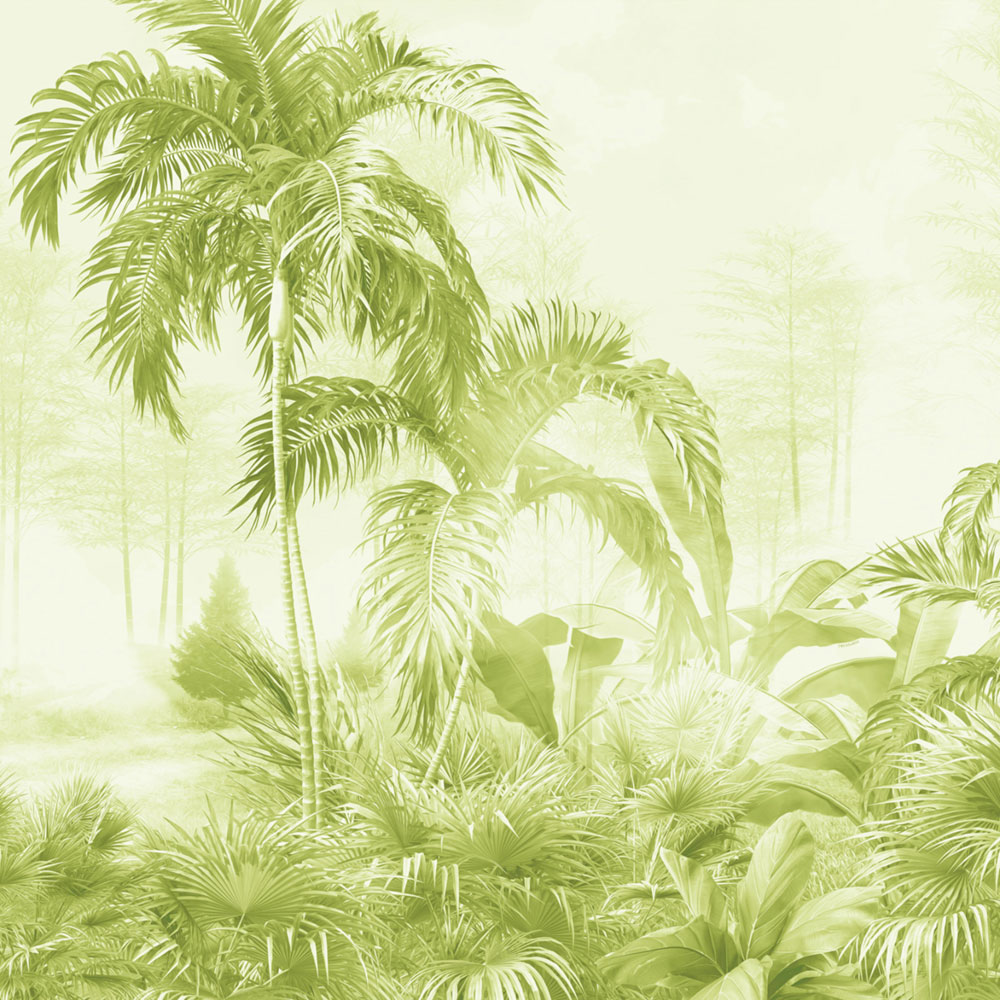 Luxury wall mural, green, palms, Z30363, Casa 8, Trussardi