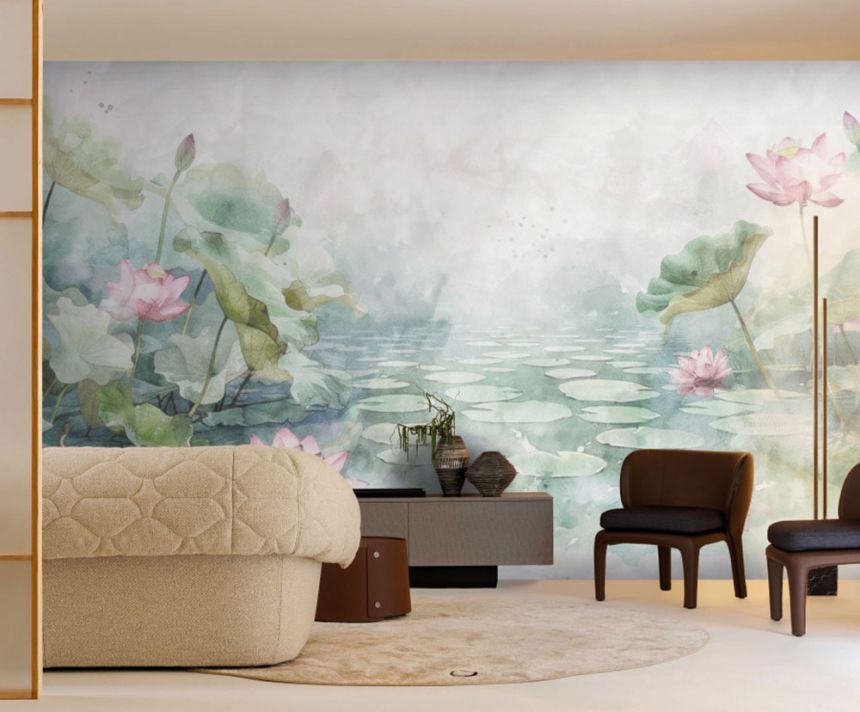 Luxury wall mural, water lilies, Z30368, Casa 8, Trussardi