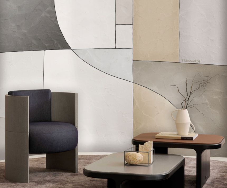 Luxury geometric wall mural, Z30376, Casa 8, Trussardi
