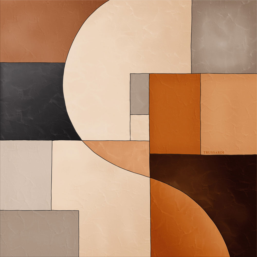 Luxury geometric wall mural, Z30376, Casa 8, Trussardi
