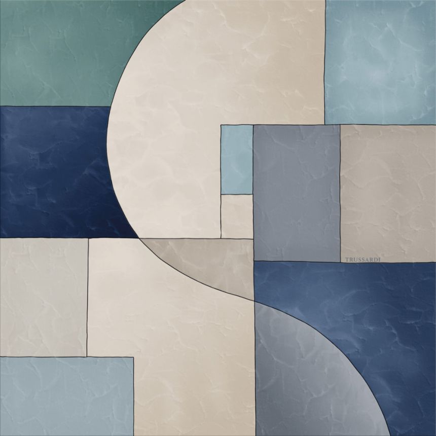 Luxury geometric wall mural, Z30378, Casa 8, Trussardi