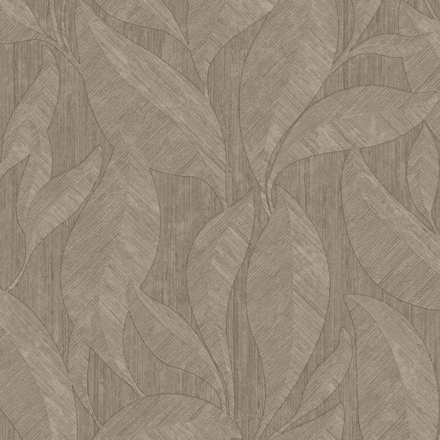 Luxury wallpaper, brown, leaves, Z20115, Casa Chic, Zambaiti Parati