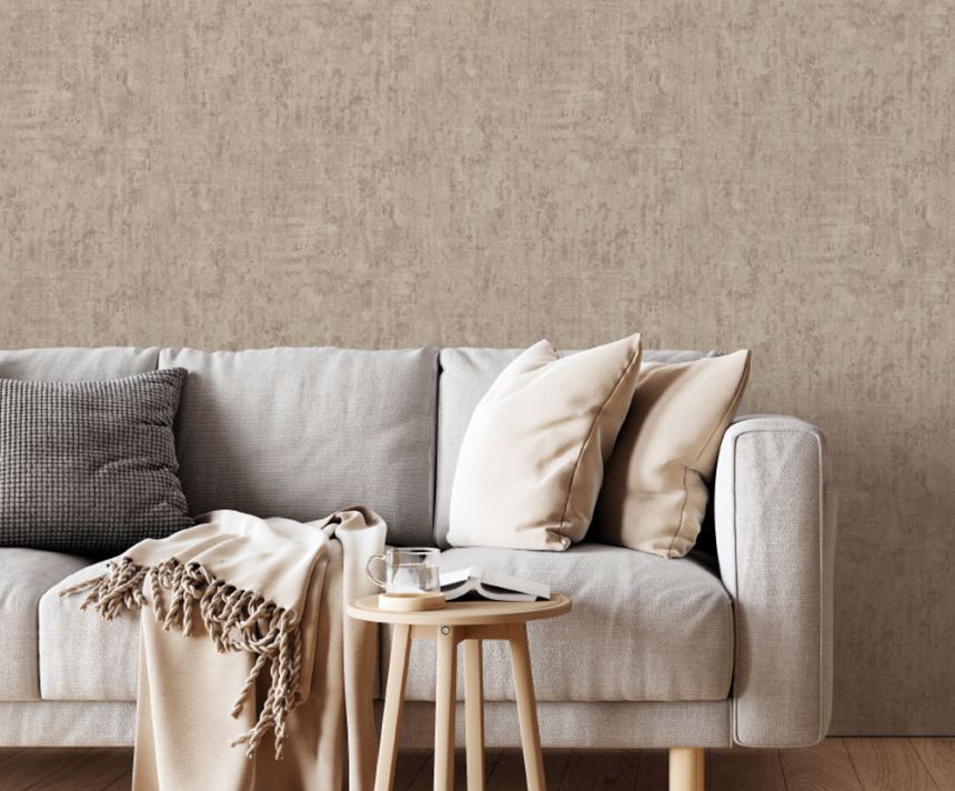 Luxury wallpaper, brown-beige, concrete, stucco, Z20122, Casa Chic, Zambaiti Parati