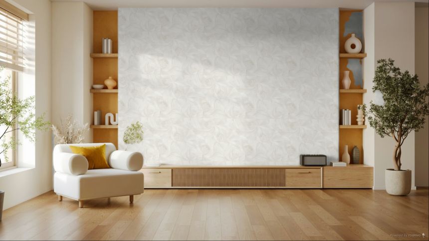 Luxury wallpaper, white-cream, flowers, Z20126, Casa Chic, Zambaiti Parati