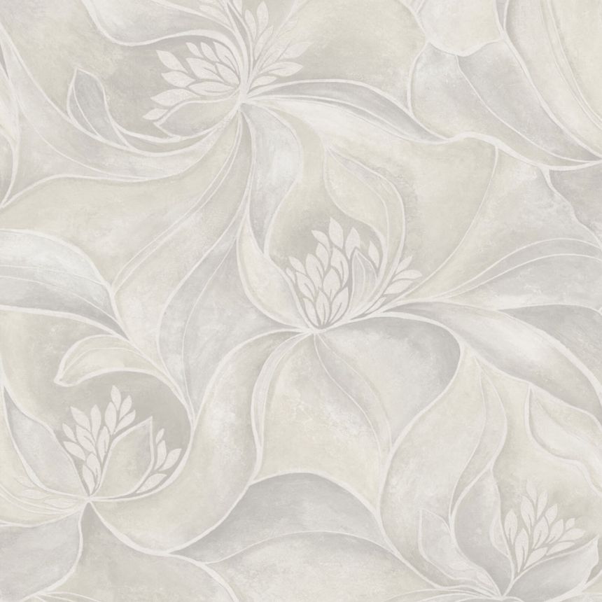 Luxury wallpaper, grey, flowers, Z20128, Casa Chic, Zambaiti Parati