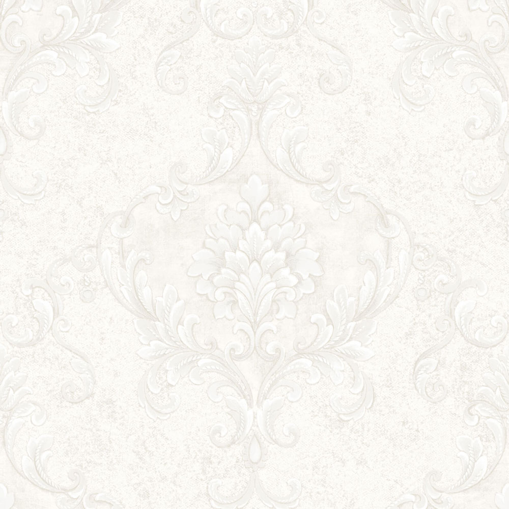 Luxury baroque wallpaper, white, Z20136, Casa Chic, Zambaiti Parati