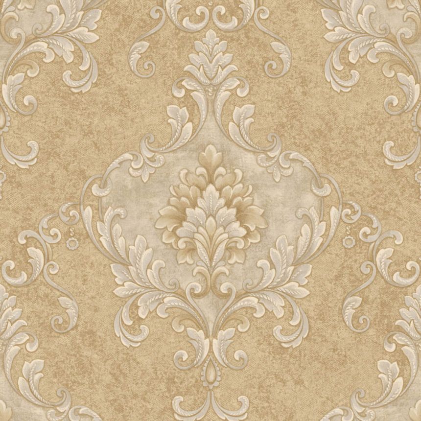 Luxury baroque wallpaper, beige-gold, Z20138, Casa Chic, Zambaiti Parati
