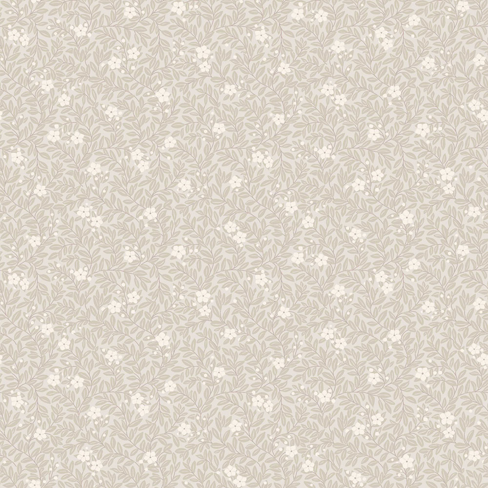 Wallpaper, beige, flowers, leaves, 5713, Orangeri, Boråstapeter