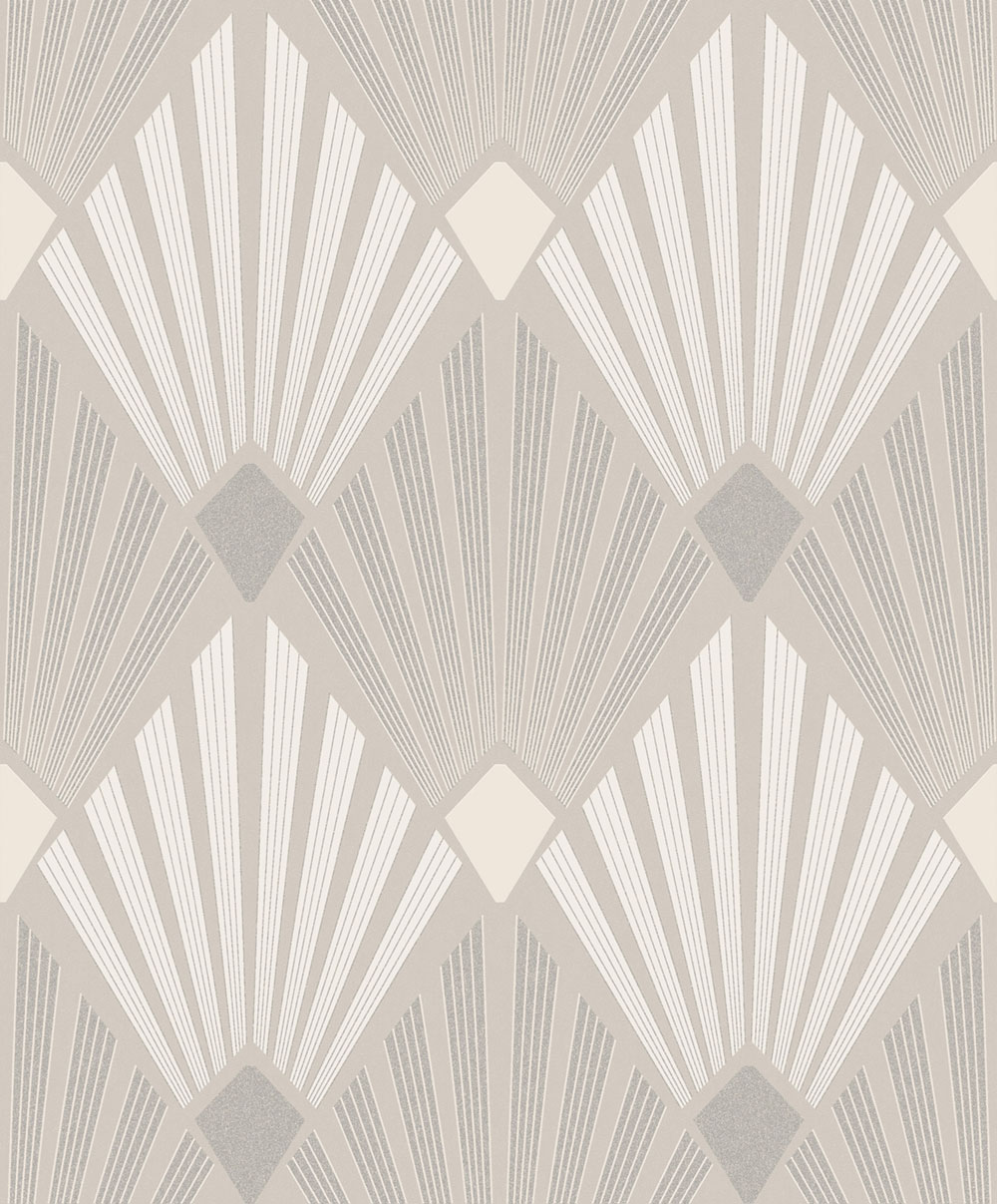 Wallpaper, beige, graphic, Art Deco, HAV402, The Texture Book, Masureel