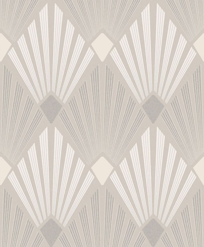 Wallpaper, beige, graphic, Art Deco, HAV402, The Texture Book, Masureel