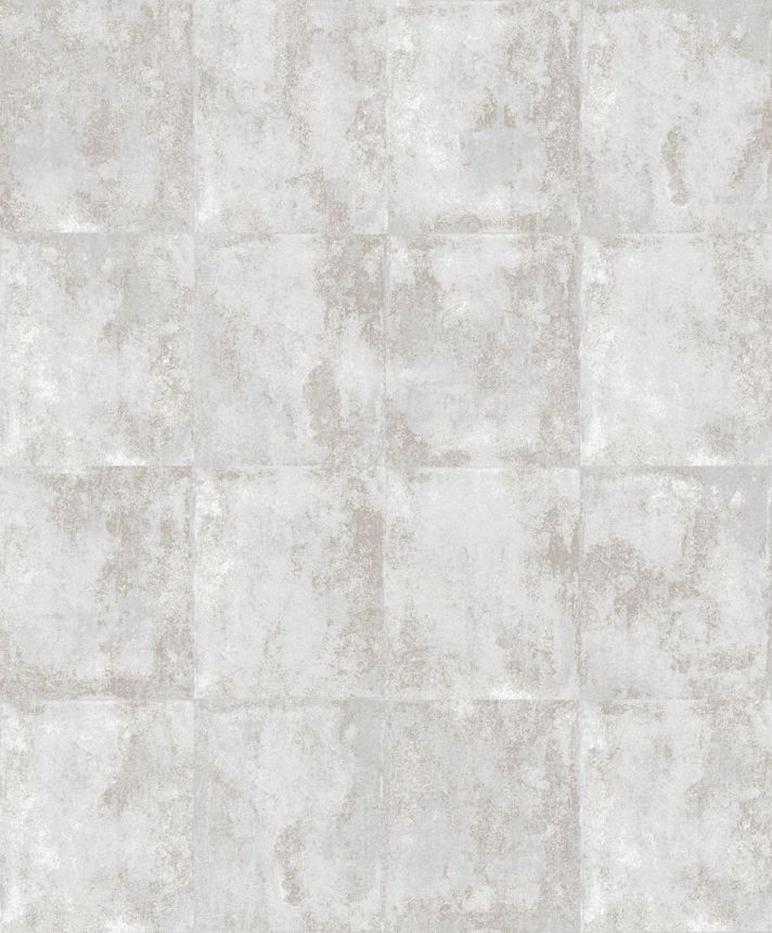 Wallpaper, grey and cream, concrete, tiles, ORB401, The Texture Book, Masureel