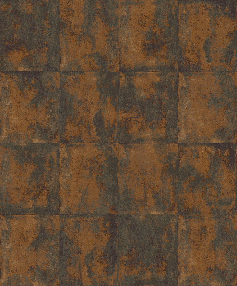 Wallpaper, brown and bronze, concrete, tiles, ORB403, The Texture Book, Masureel